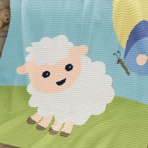 Sheep and Butterfly